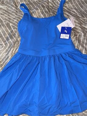Jaylan blue athletic dress with built in shorts size small.
